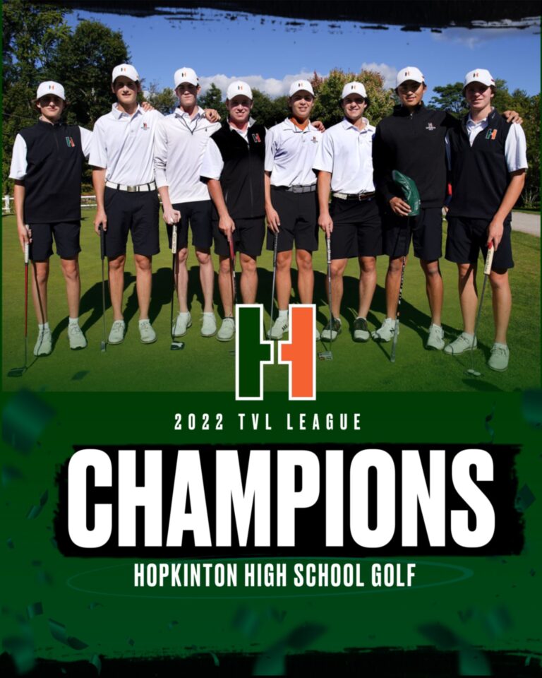 Hopkinton Hillers 202223 Varsity Golf Clinches TVL Title! TVL
